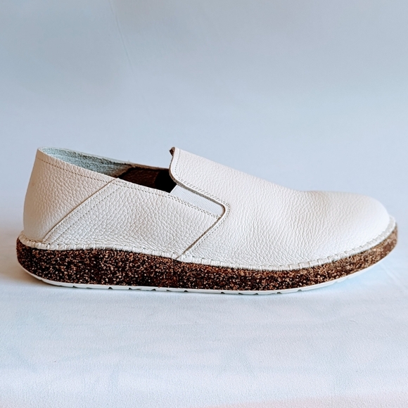 Birkenstock Callan Slip On Convertible Heel Leather White Narrow EU41 10 NIB - Picture 8 of 16